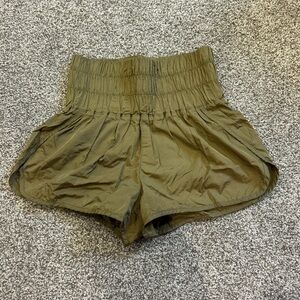 Free People Olive Green Women's Shorts